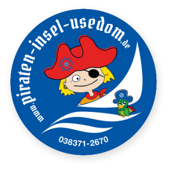 Button Klausi Piraten-Insel-Usedom