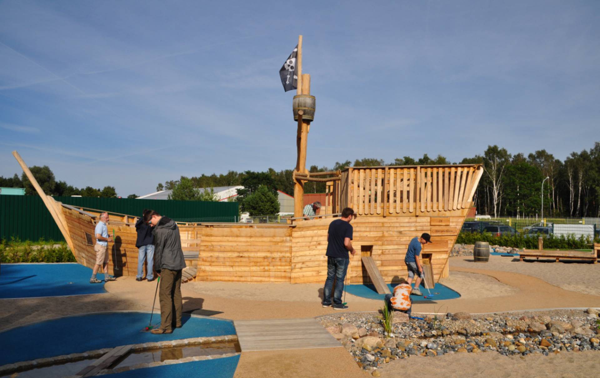 Piratenschiff auf der Piraten-Insel-Usedom