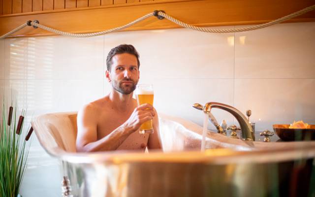 Bier-Bad im Wellnessbereich Hotel Seeklause