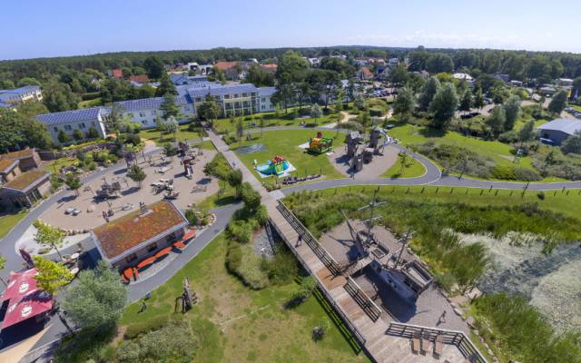 Luftaufnahme vom Abenteuerspielplatz Hotel Seeklause